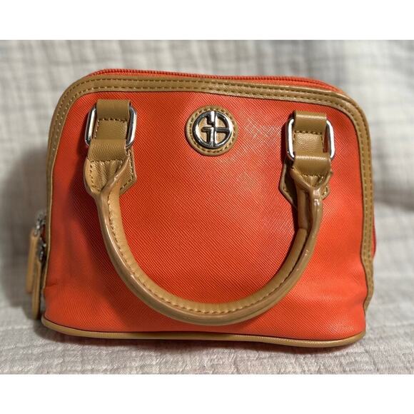 Giani Bernini Coral & Tan Mini Purse - Picture 2 of 10